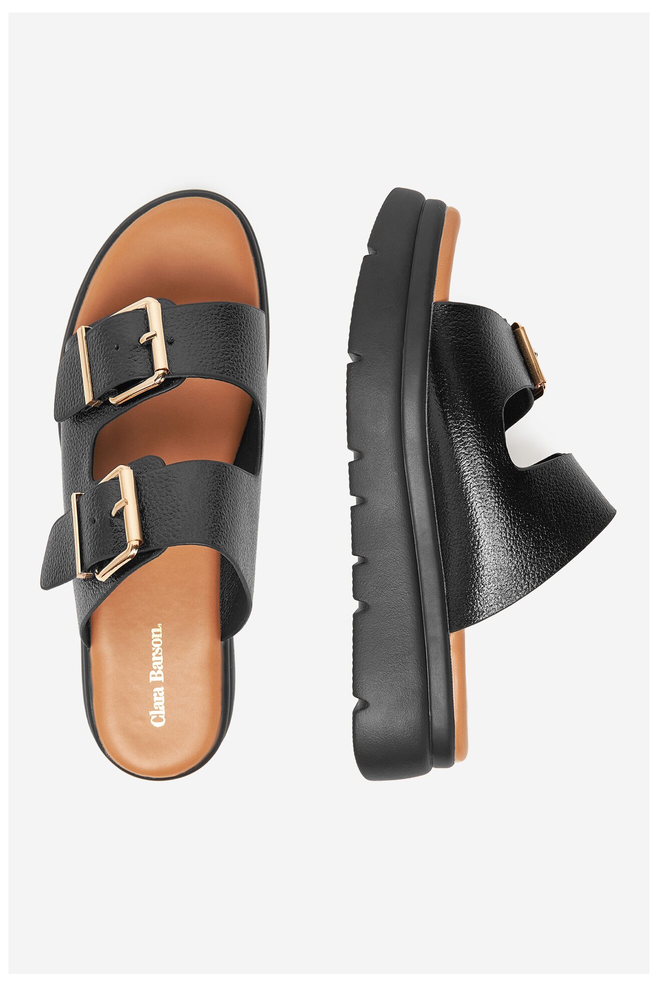 Klapki Clara Barson H3T9409-6 Czarny