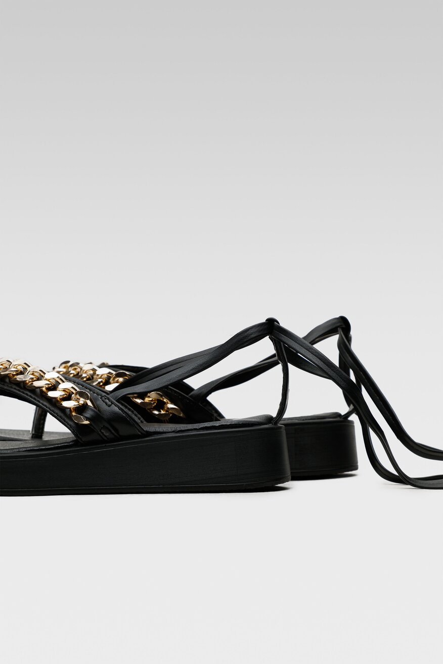 
                Jenny Fairy - Japonki z aplikacją czarne - 5904248743796