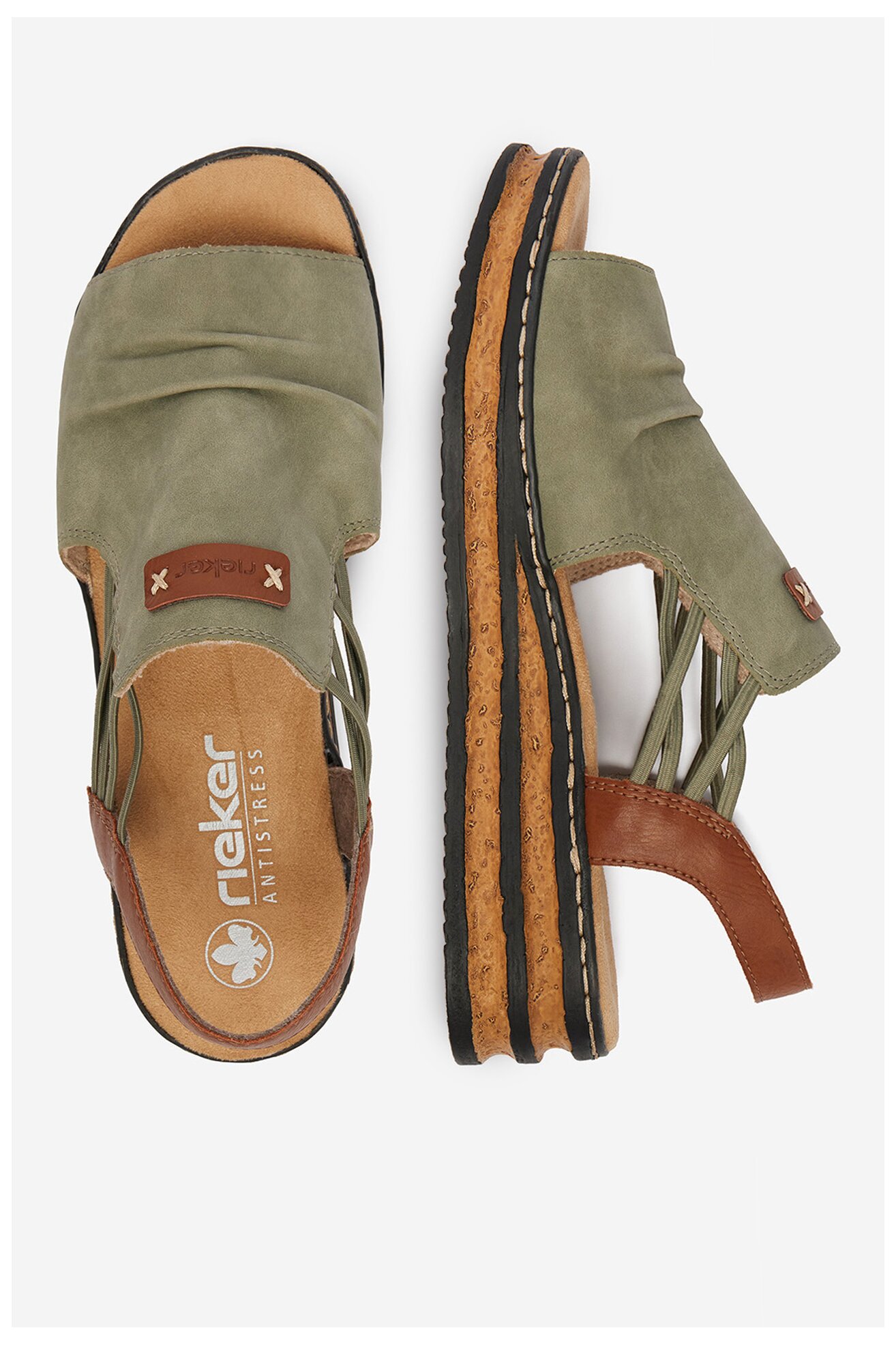 Сандали Rieker CEO-62962-52 СВЕТЛОМАСЛИНЕН