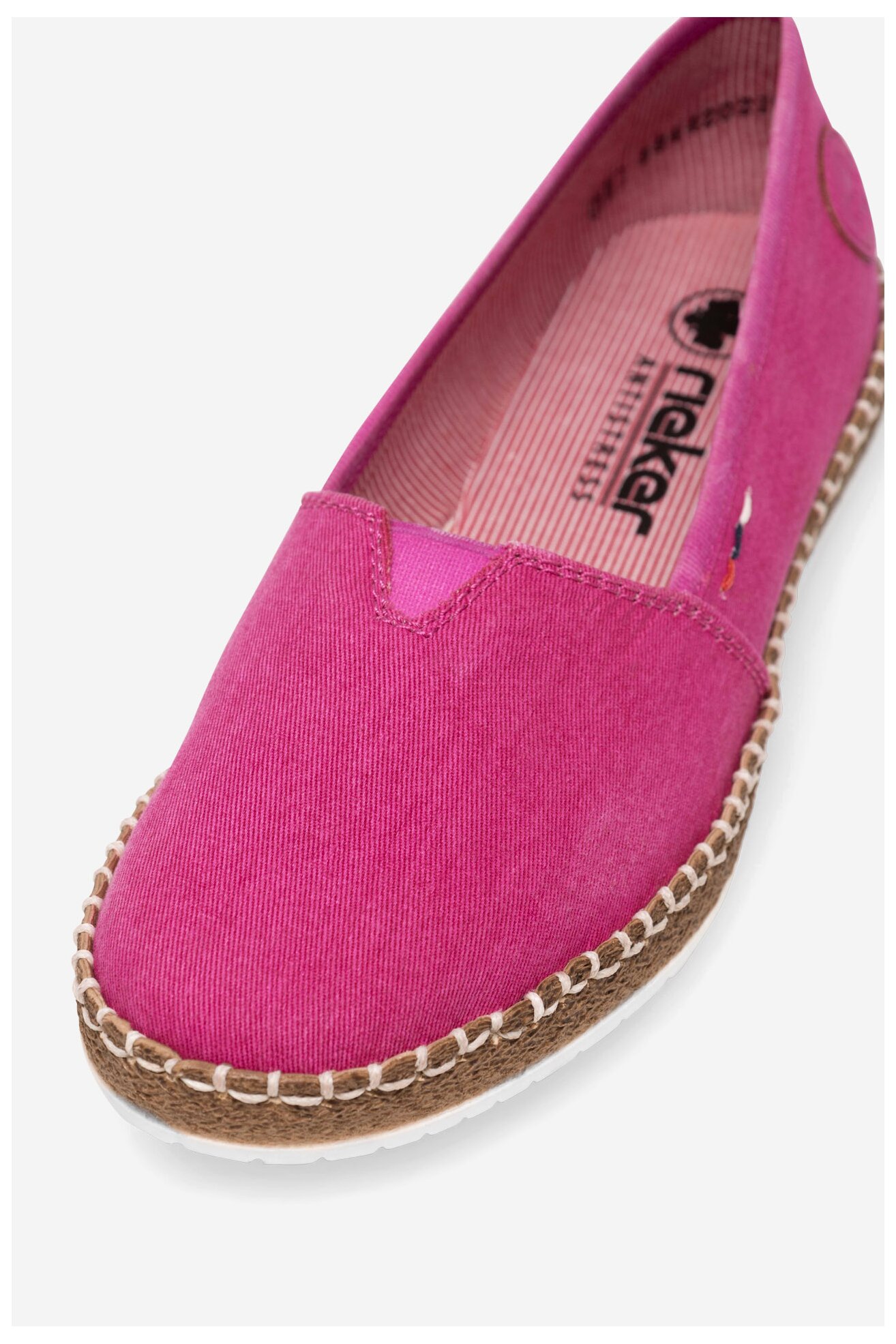 Espadryle Rieker M2278-31 Różowy ciemny