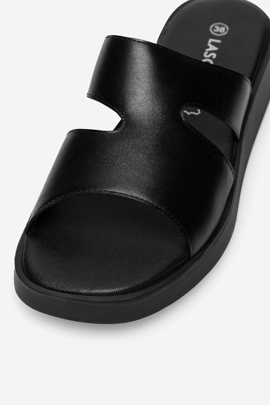 Lasocki - Klapki skórzane - 5905588497172