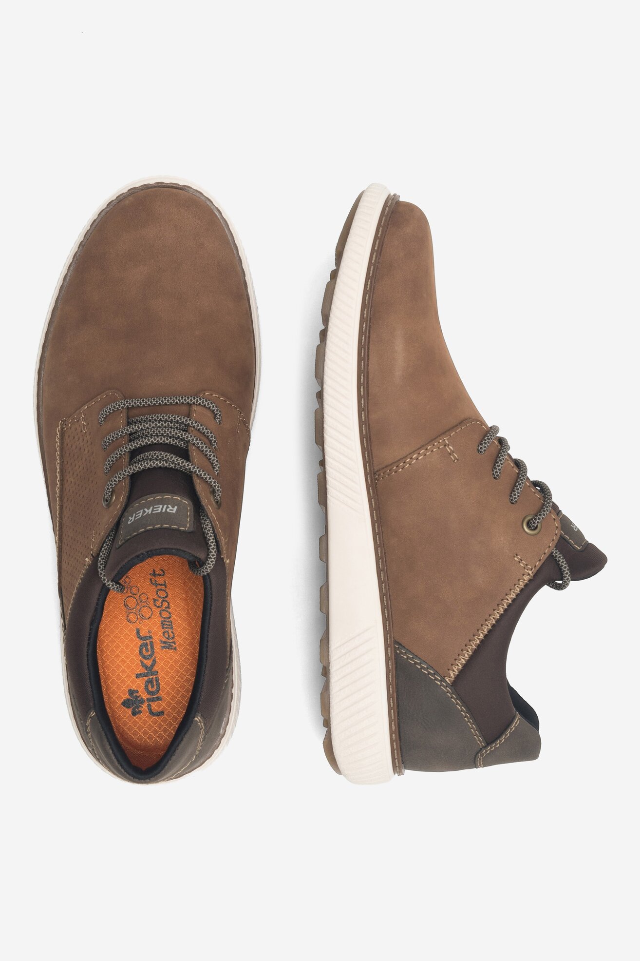 Sneakers Rieker B3355-24 Brązowy