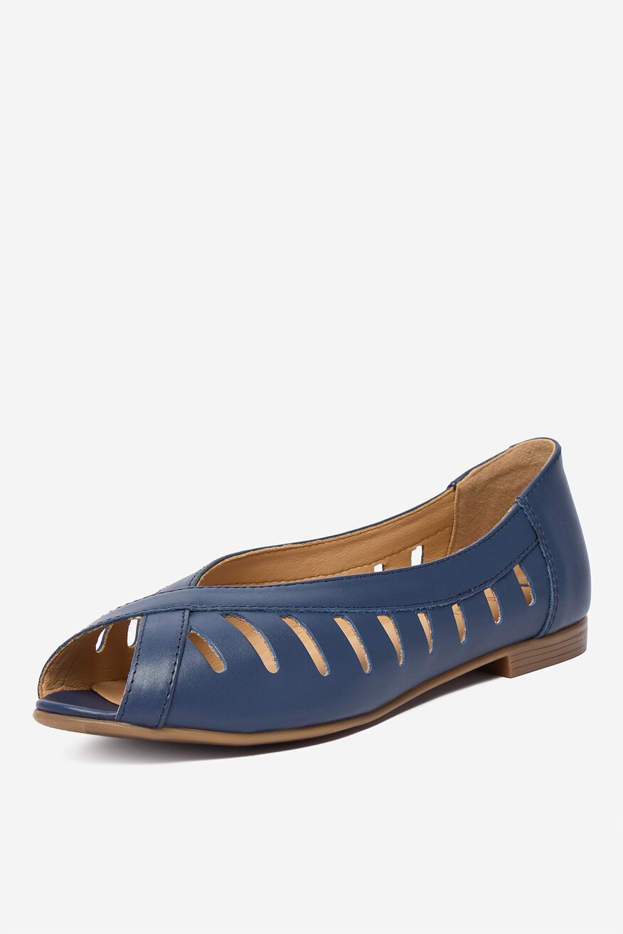 
                Lasocki - Baleriny skórzane - 5906751855843