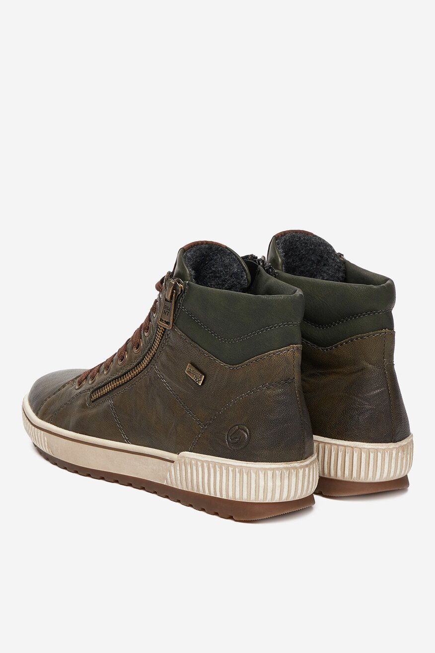 Remonte - Sneakersy skórzane ocieplane - 2230085550666