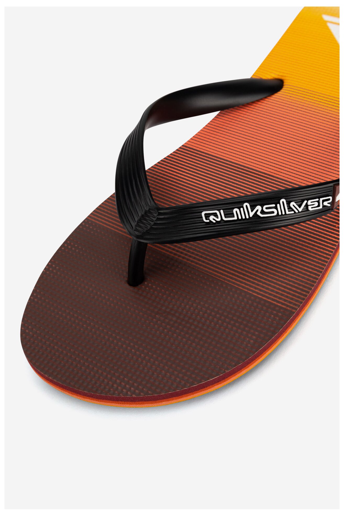 Klapki basenowe QUIKSILVER MOLOKAI STRIPE AQYL101361 XNNK Pomarańczowy