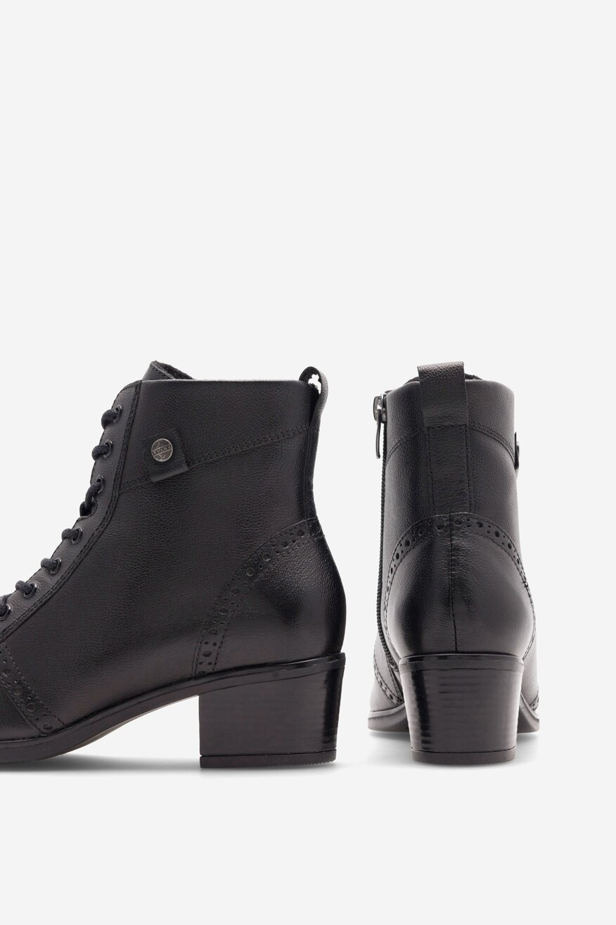 Lasocki - Trzewiki skórzane na słupku - 5904862933788