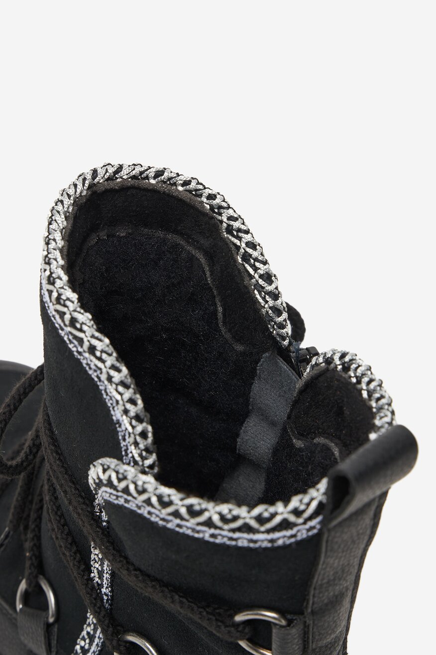 
                Rieker - Śniegowce zamszowe ocieplane - 2230085543699