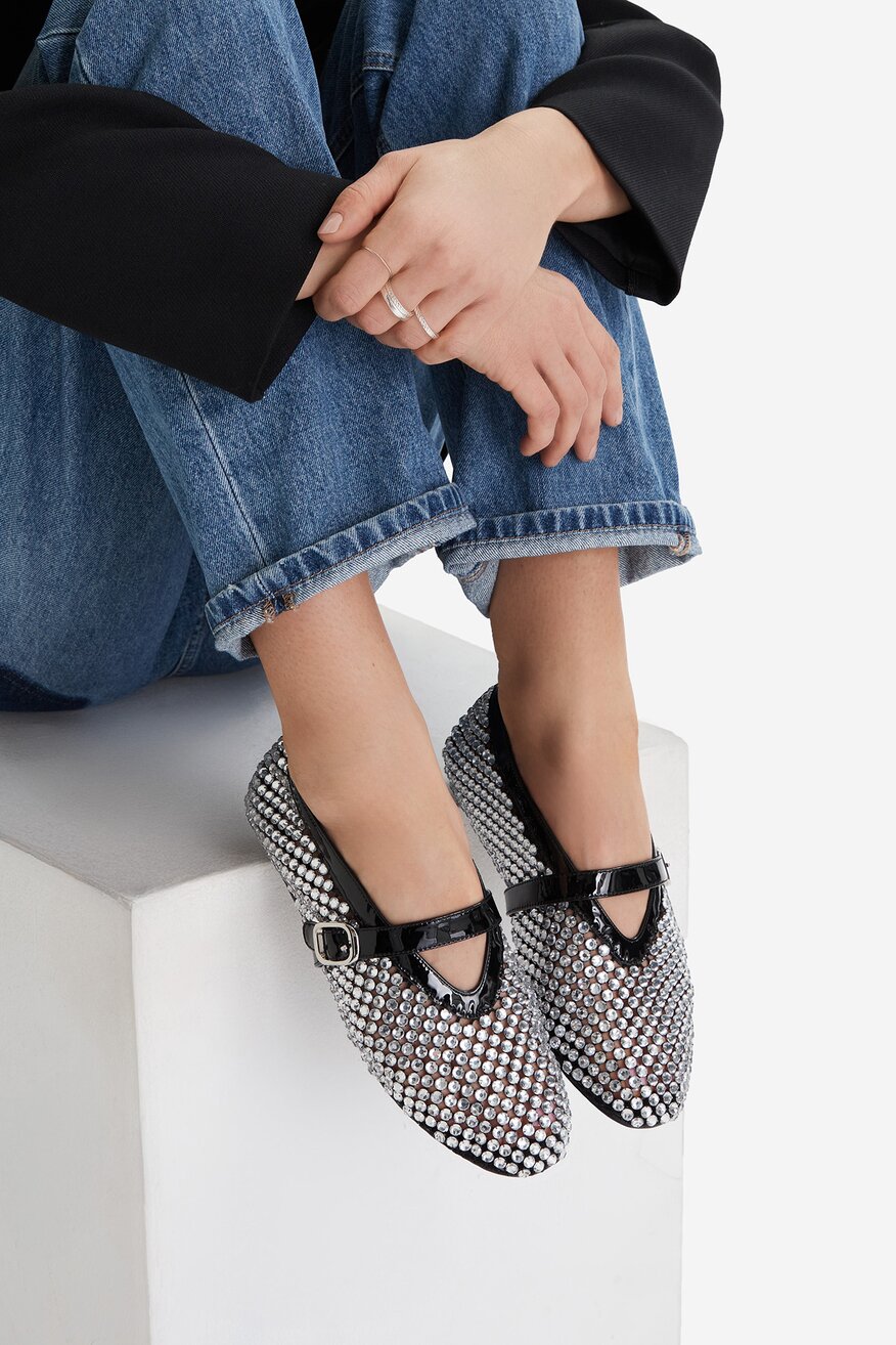 
                EVA MINGE - Baleriny skórzane - 5906751285053