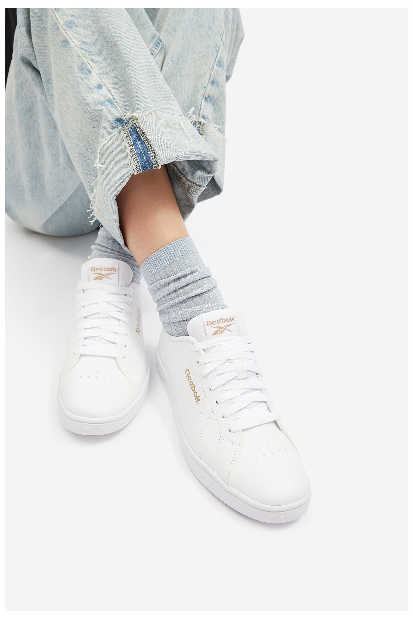 Încălțăminte sport Reebok COURT CLEAN 100074383 ALB