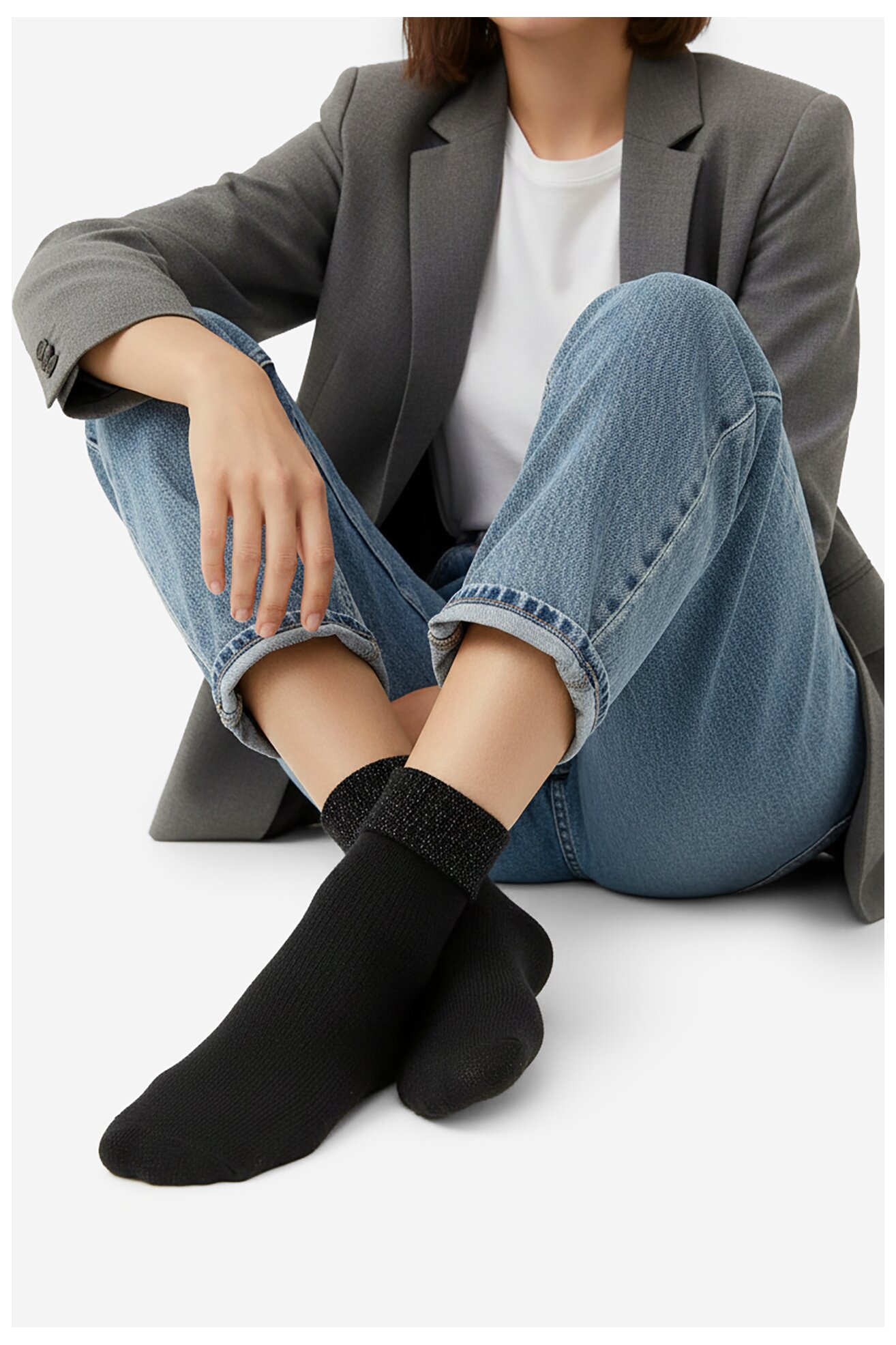 Шкарпетка NINE WEST CEO_KR_NW_101_W_AW25_(3-PACK) БІЛИЙ