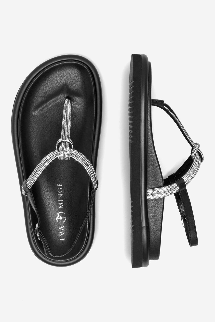 EVA MINGE - Skórzane sandały - 5905588359975