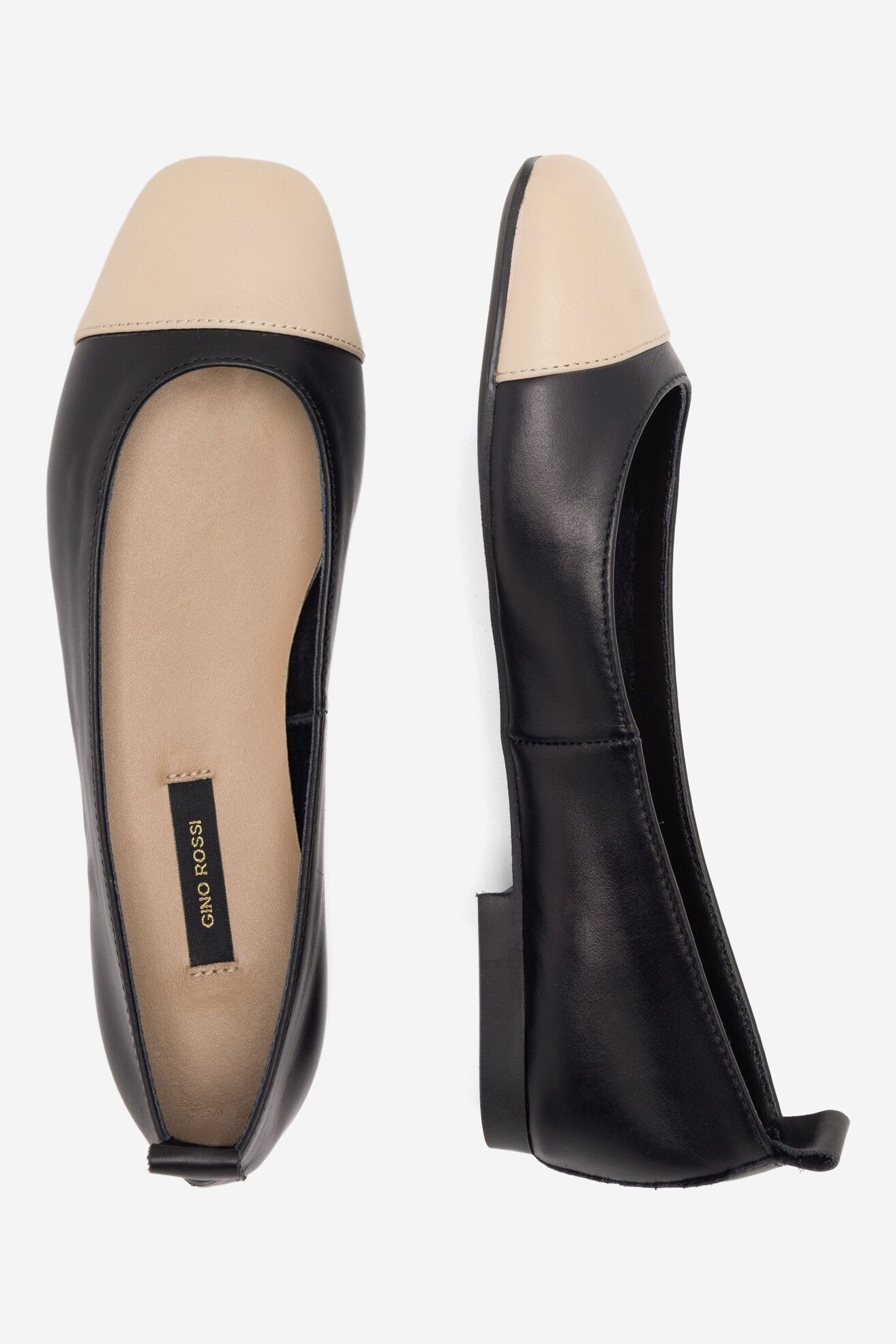 Baleriny Gino Rossi ORTENSIA-E23-25415PNA Czarny