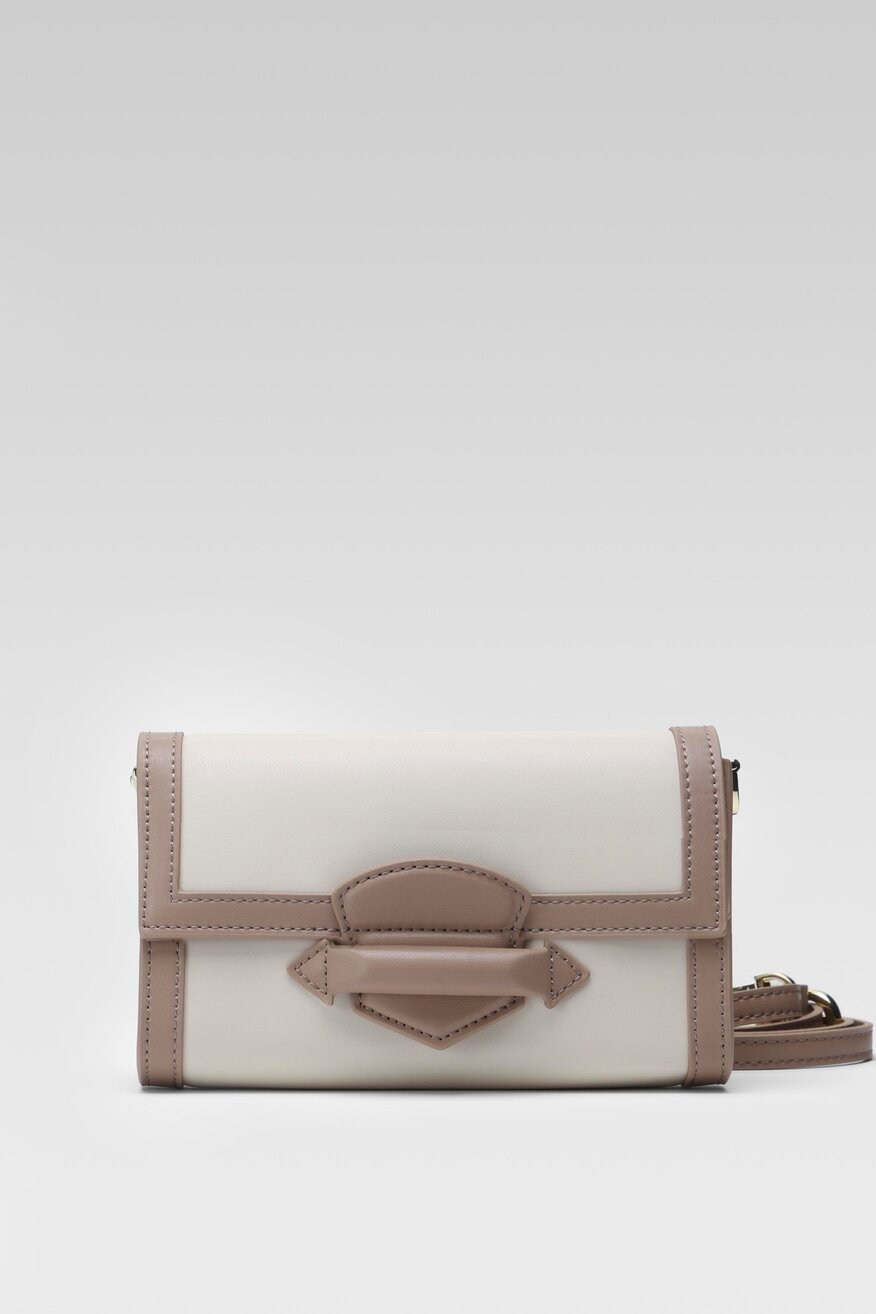 
                Gino Rossi - Torebka skórzana beżowa - 5904862655635