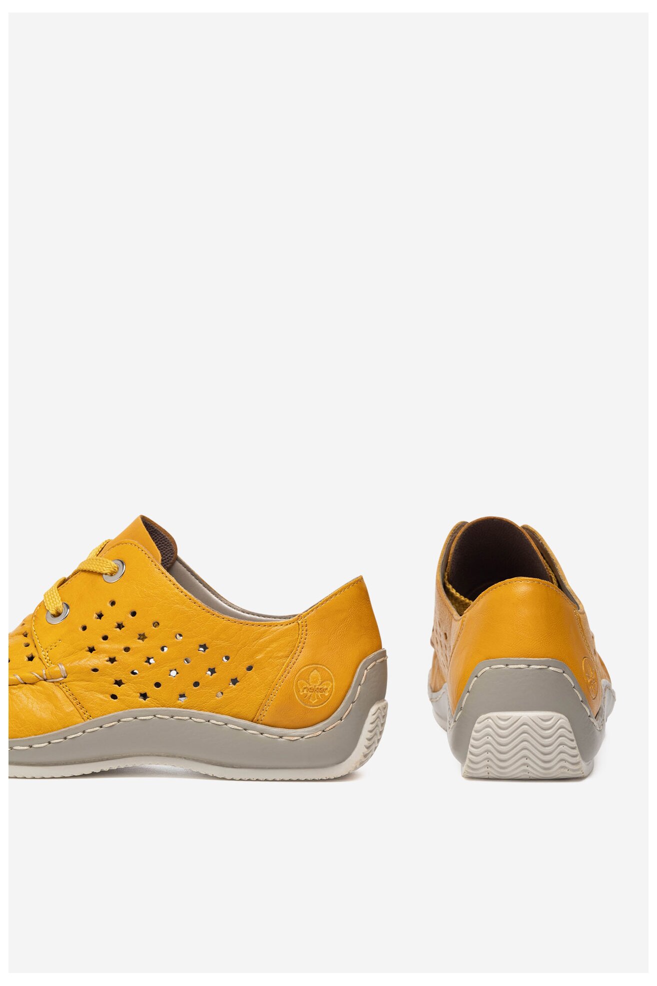 Sneakers Rieker L1716-68 Żółty