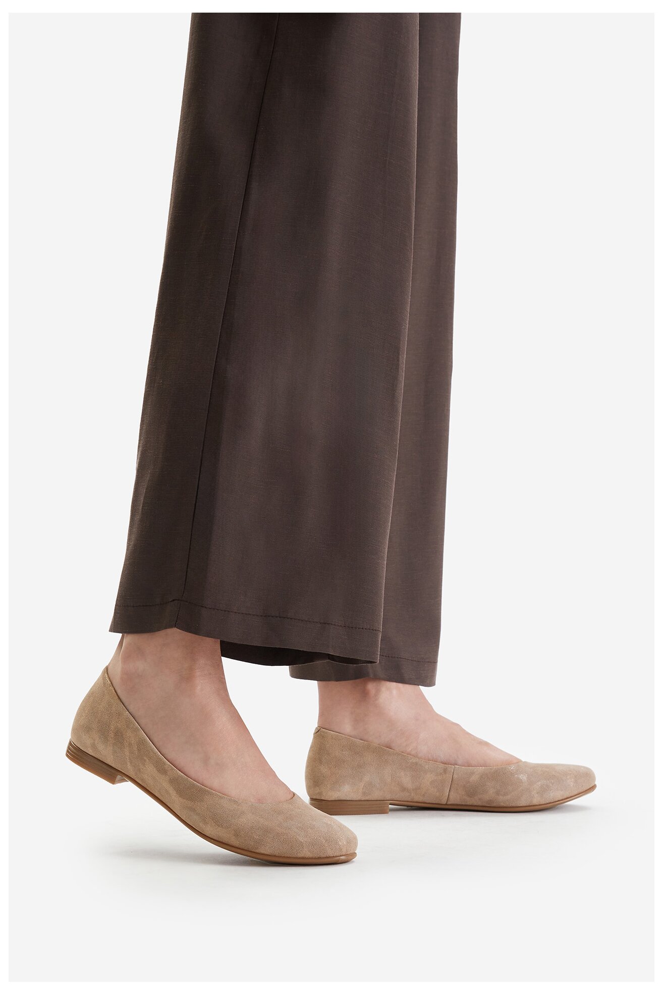 Baleriny Lasocki CEO-RST-ERICA-50 Beżowy ciemny