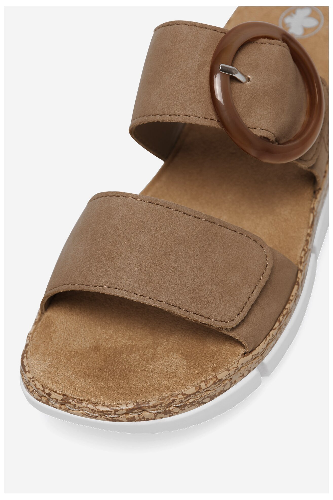 Klapki Rieker V2392-62 Beżowy