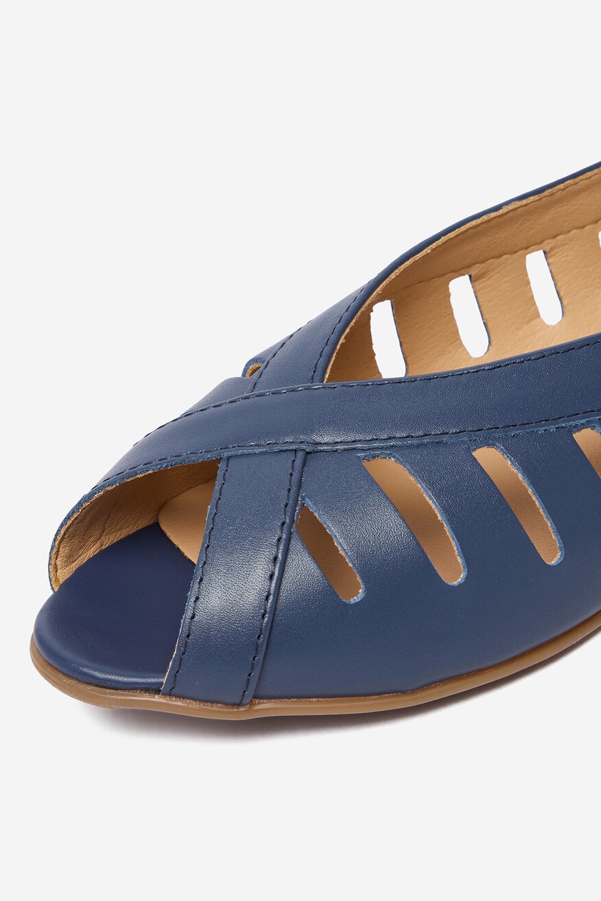 
                Lasocki - Baleriny skórzane - 5906751855843