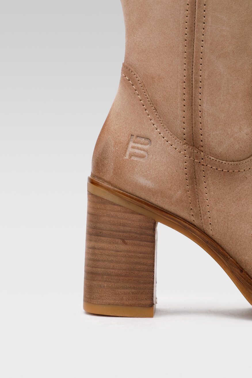 
                BAGATT - Skórzane kozaki beżowe - 5904862095059