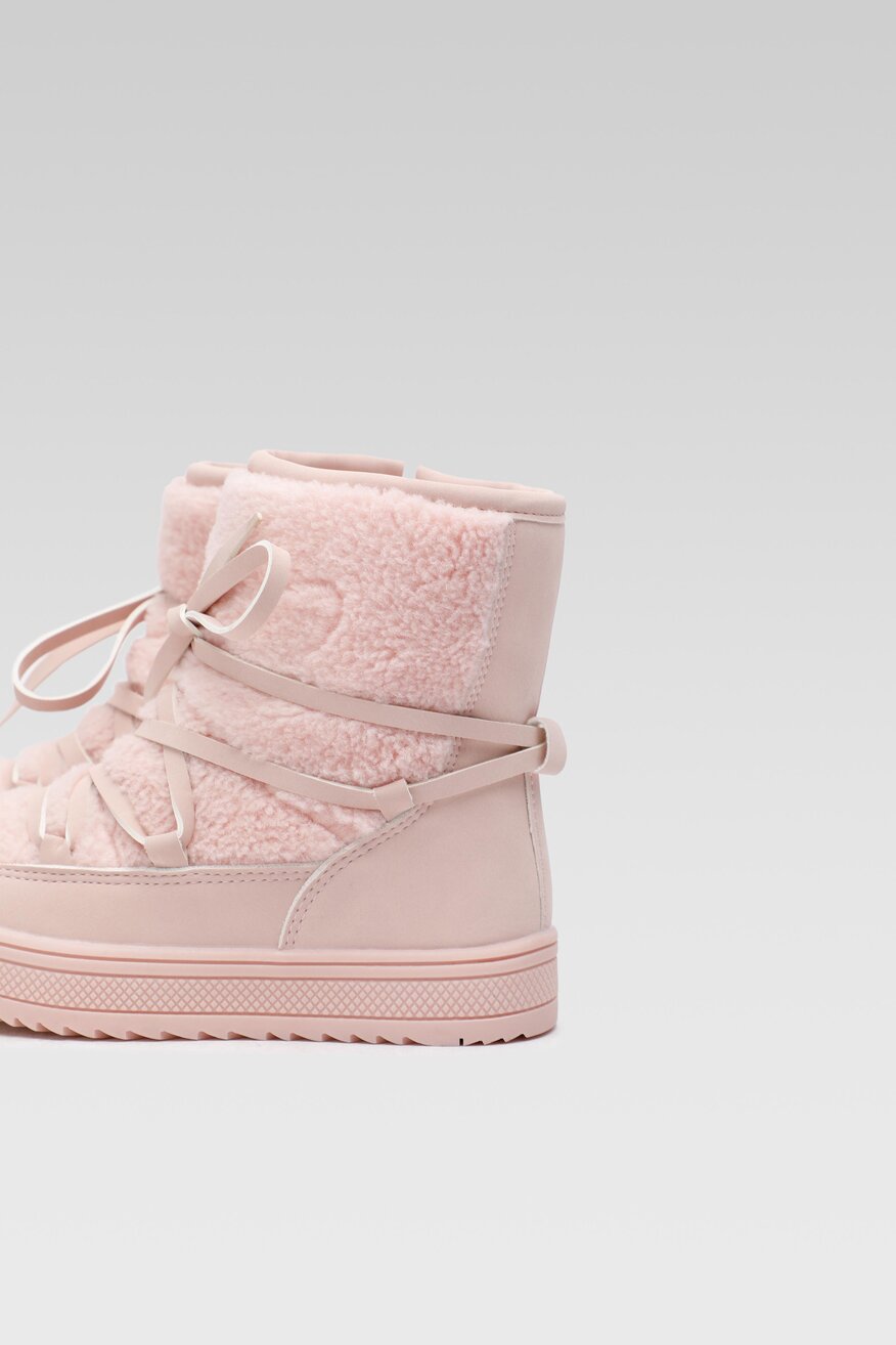 
                Trzewiki Nelli Blu - Śniegowce ocieplane Różowy jasny - 5904862387147