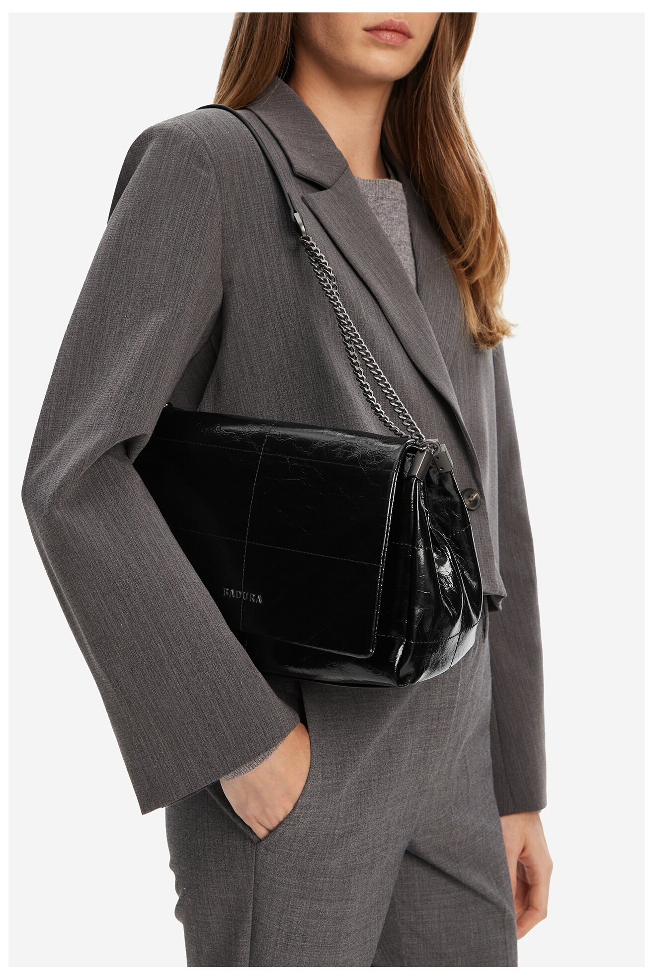 Kézitáska Badura C-AILA-LDA7951 FEKETE