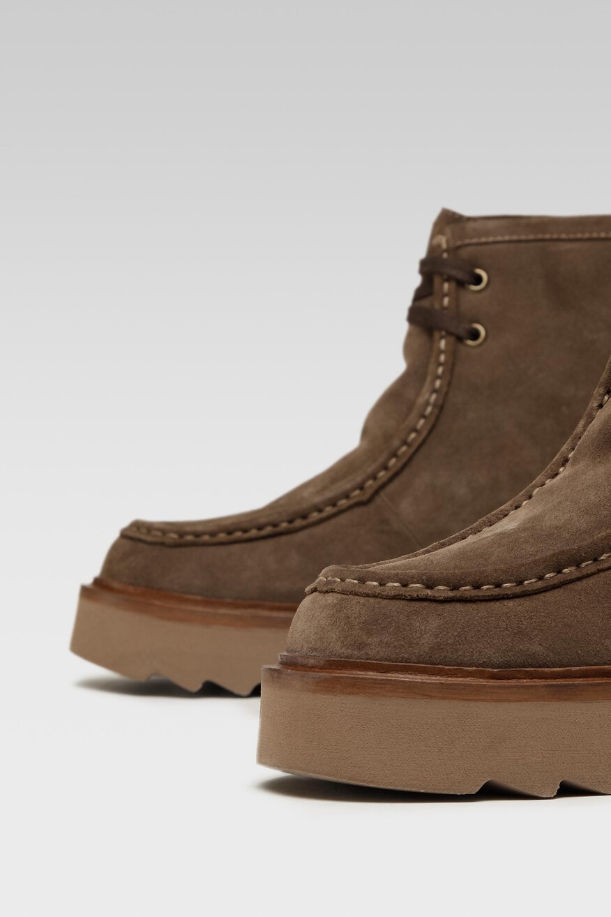 
                Wrangler - Skórzane trzewiki brązowe - 5904248999742