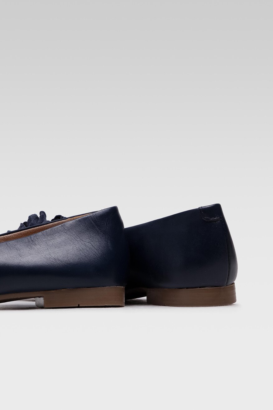 
                Lasocki - Skórzane baleriny z aplikacją - 5904248212889