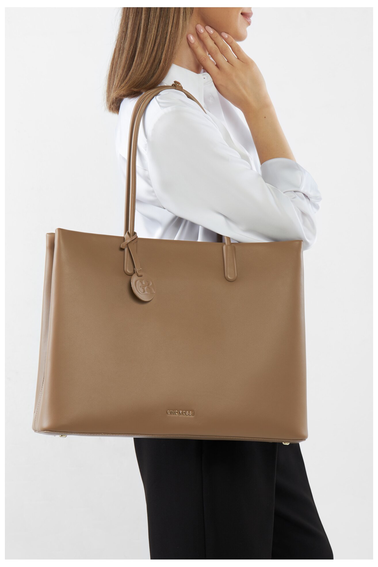 Torebka Gino Rossi OJ-82712 Beżowy ciemny