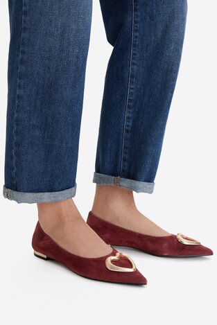 Балетки EVA MINGE EO-ELLA-1750-1-2 БОРДОВИЙ
