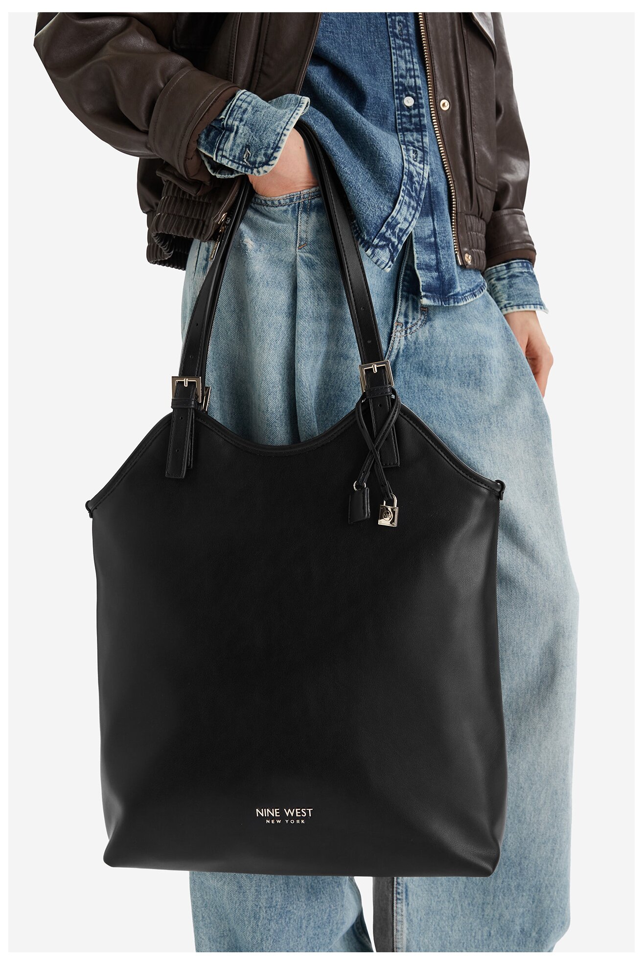 Дамска чанта NINE WEST CEO-SENSA-LDA8373 ЧЕРЕН