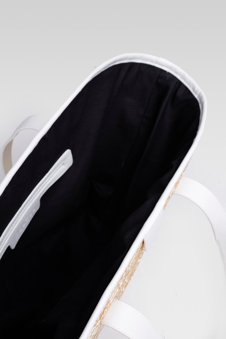 DeeZee - Torebka shopper boho biała - 5904248536428