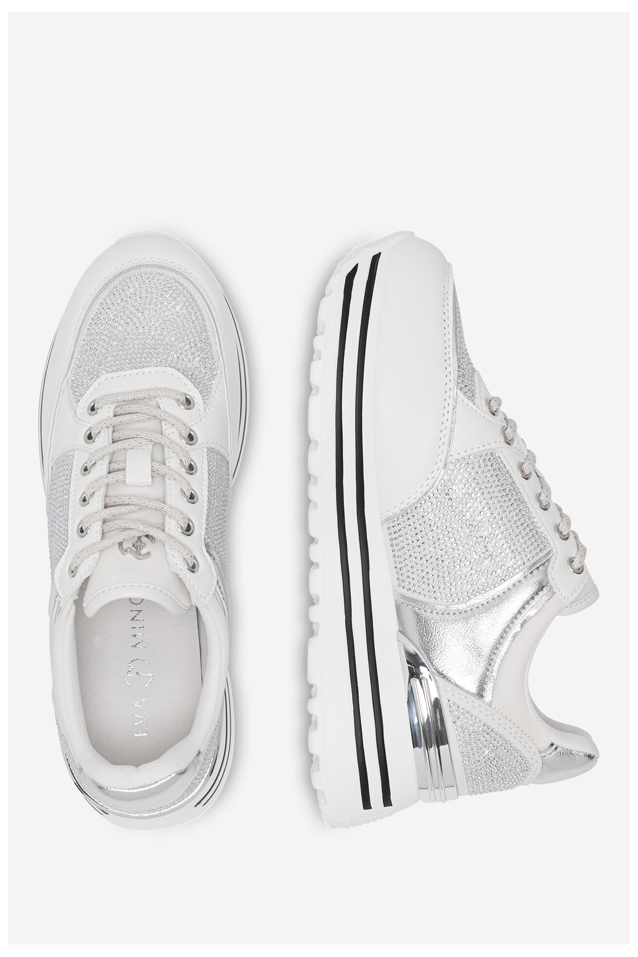 Кросівки EVA MINGE WYL3795-1 СРІБНИЙ