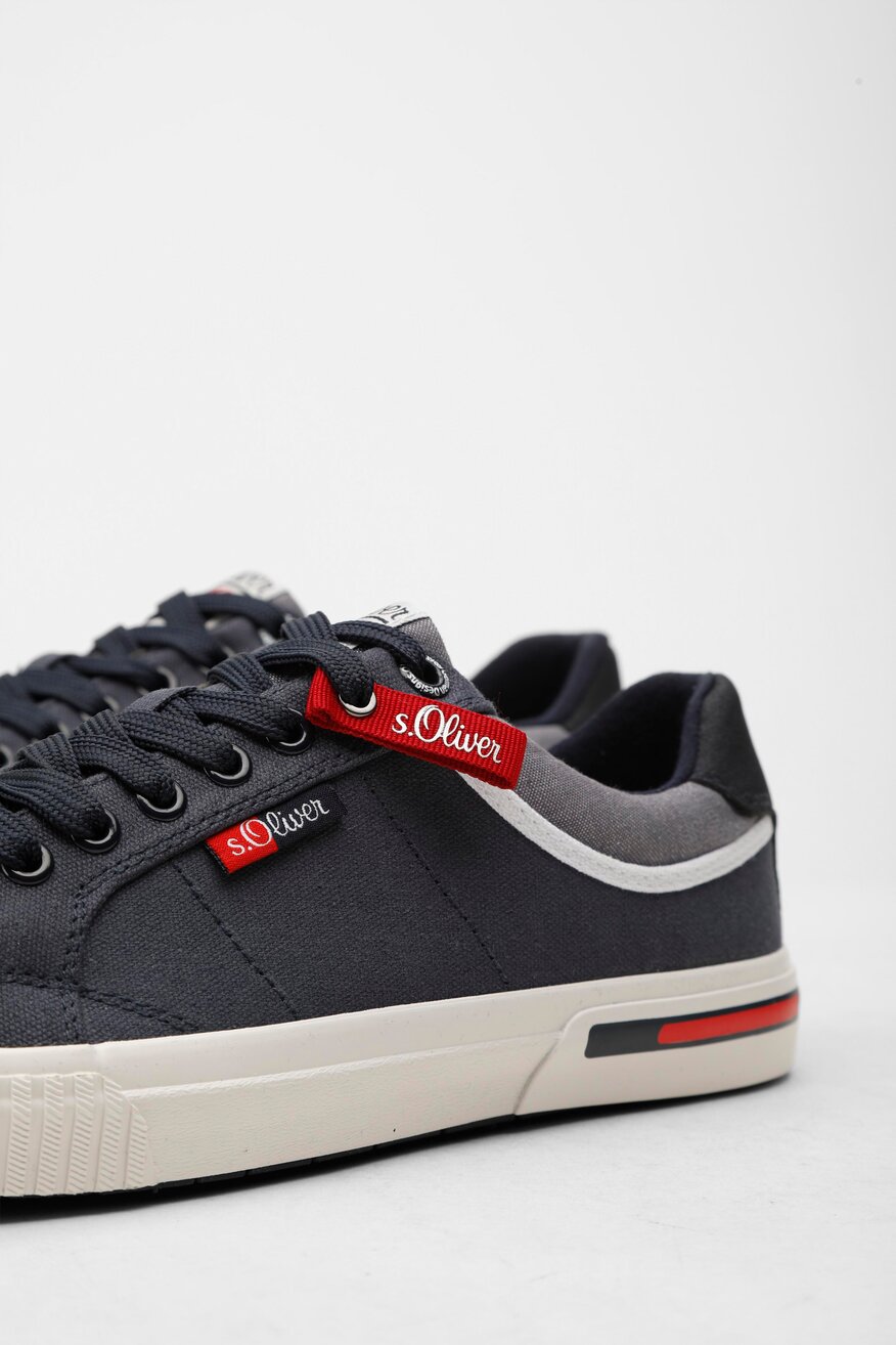 
                S.Oliver RED LABEL - Trampki granatowe sznurowane - 5903698354613