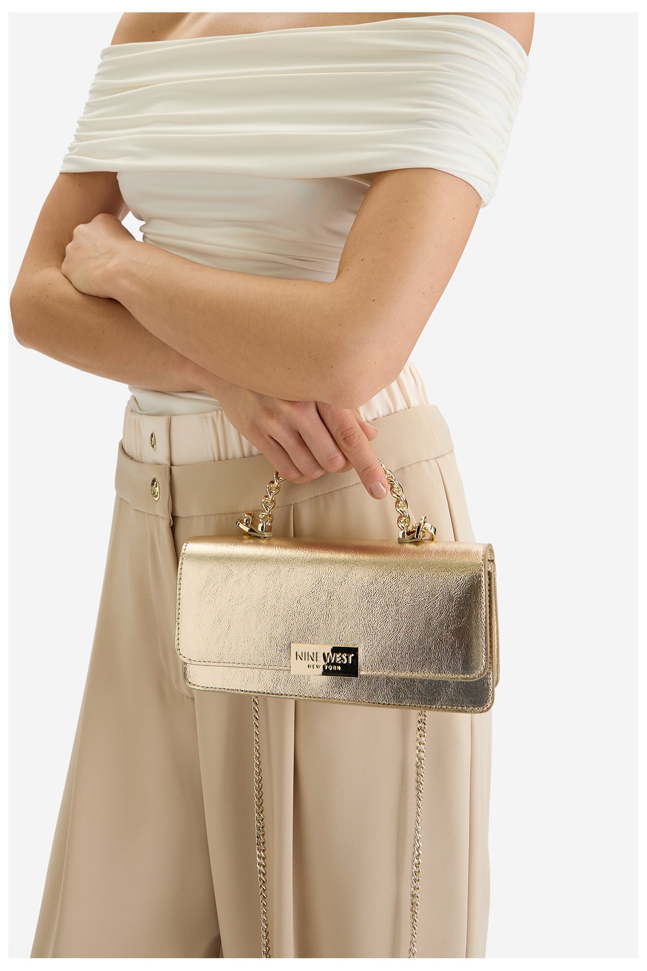 Сумка З Ремінцем NINE WEST CEO-MERCER MOOD-KY317 ЗОЛОТИЙ