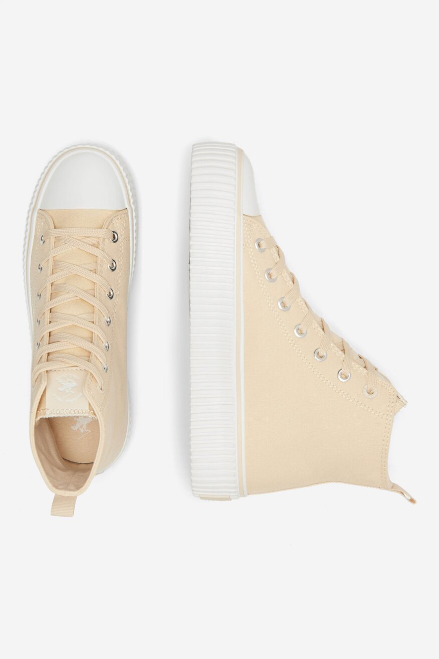 Pantofi pânză Beverly Hills Polo Club BEJ - 5905588326489