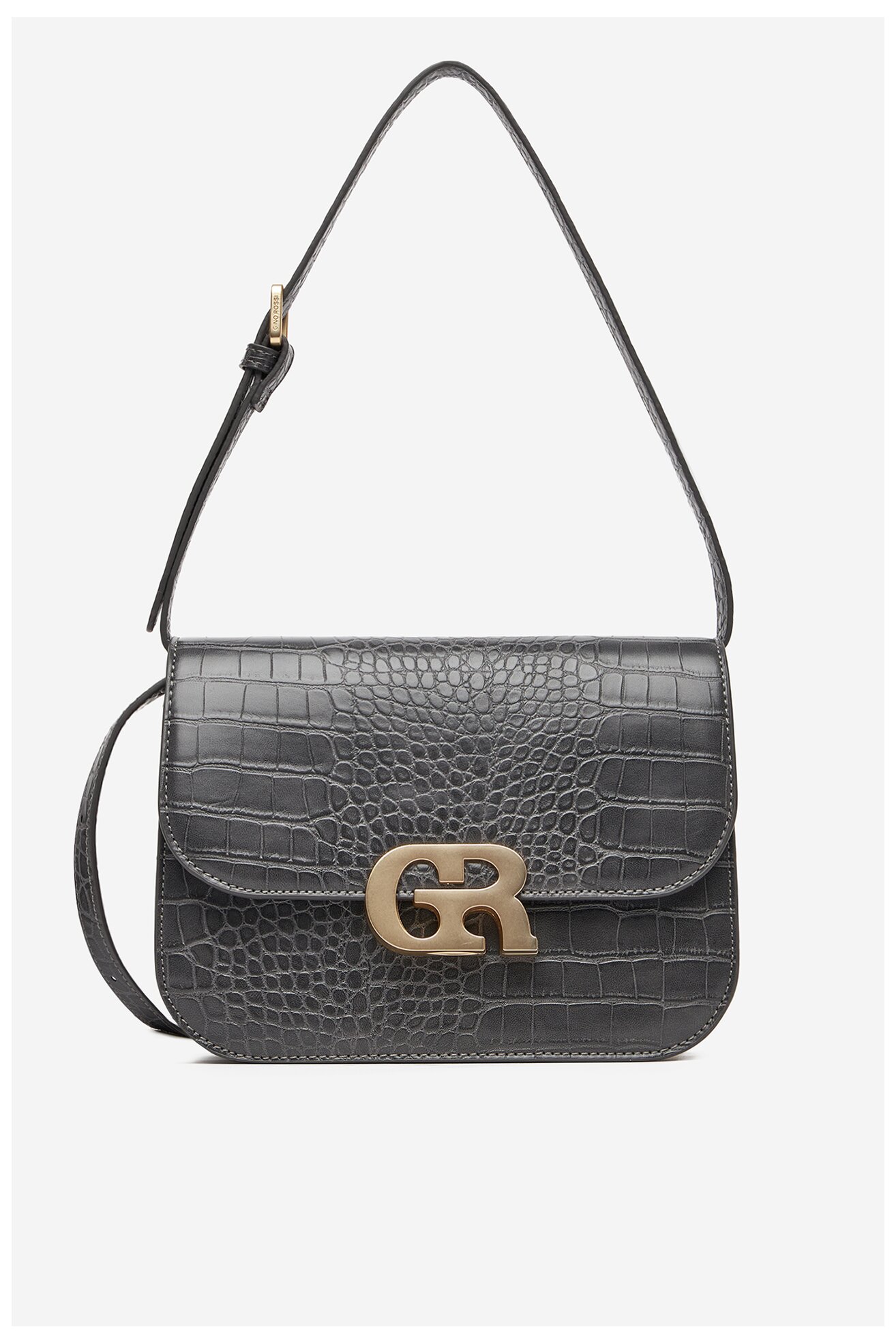 Geantă de mână Gino Rossi CEO-LINA-KQ44-CROCCO GRI