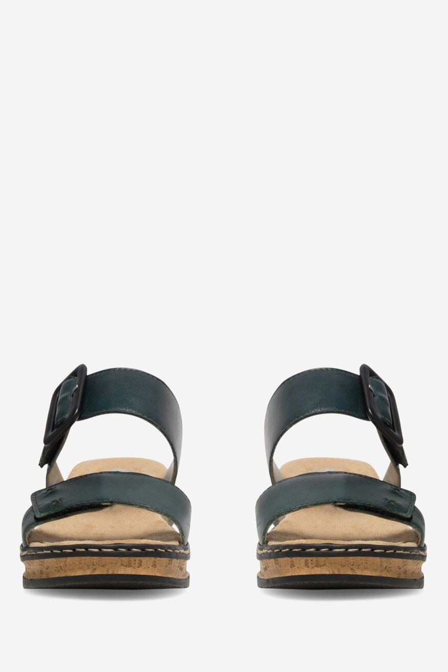 
                Rieker - Skórzane klapki - 2230056259109