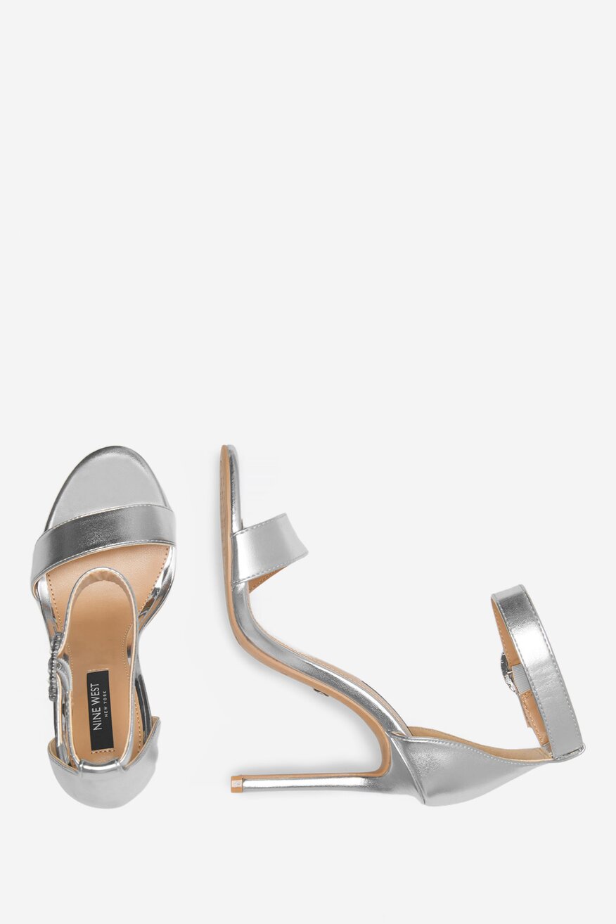 Sandály NINE WEST STŘÍBRNÁ - 5905588517511