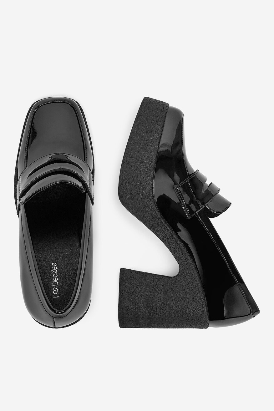 DeeZee - Loafersy na obcasie - 5904410916157