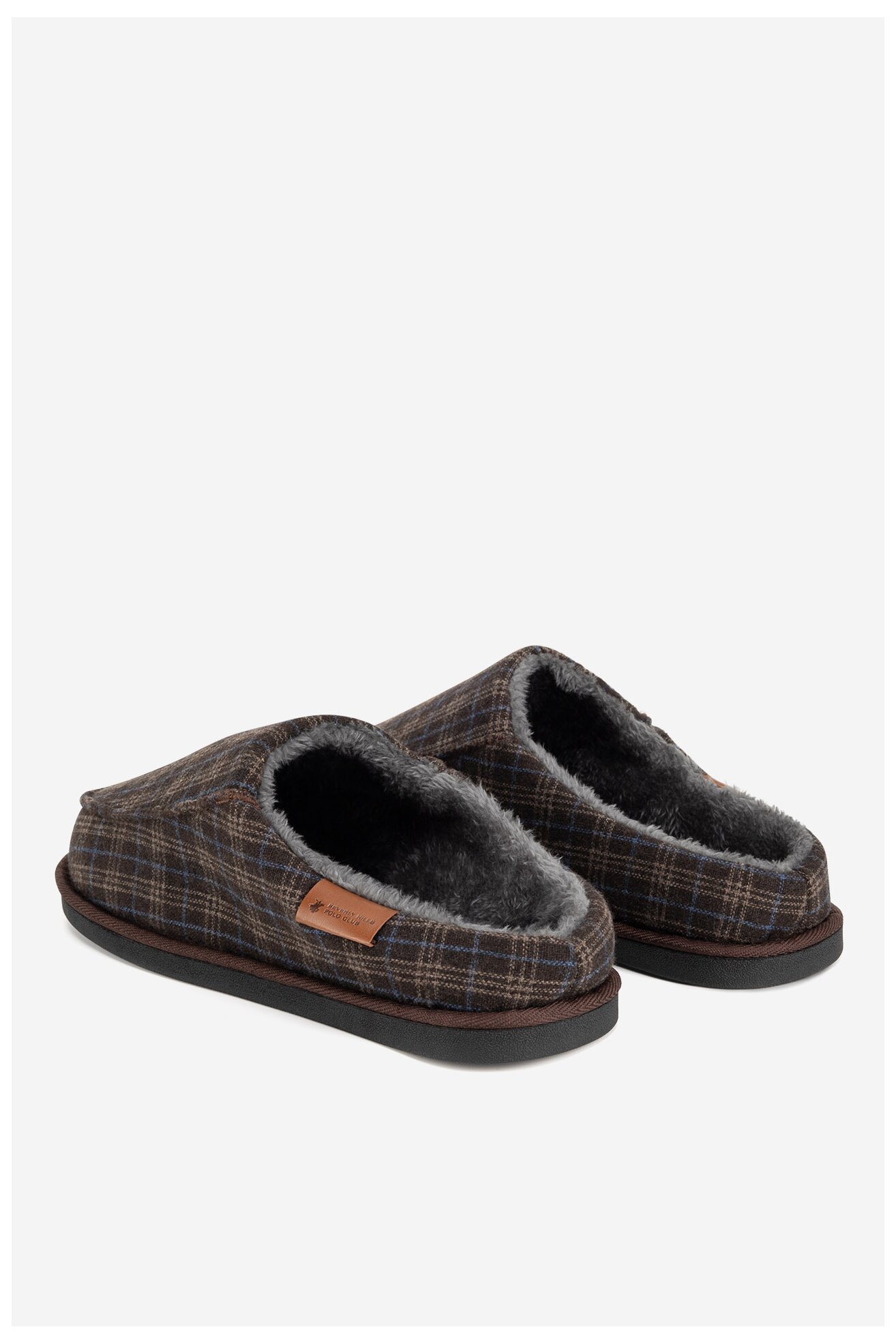 Kapcie Beverly Hills Polo Club P4194527 Brązowy