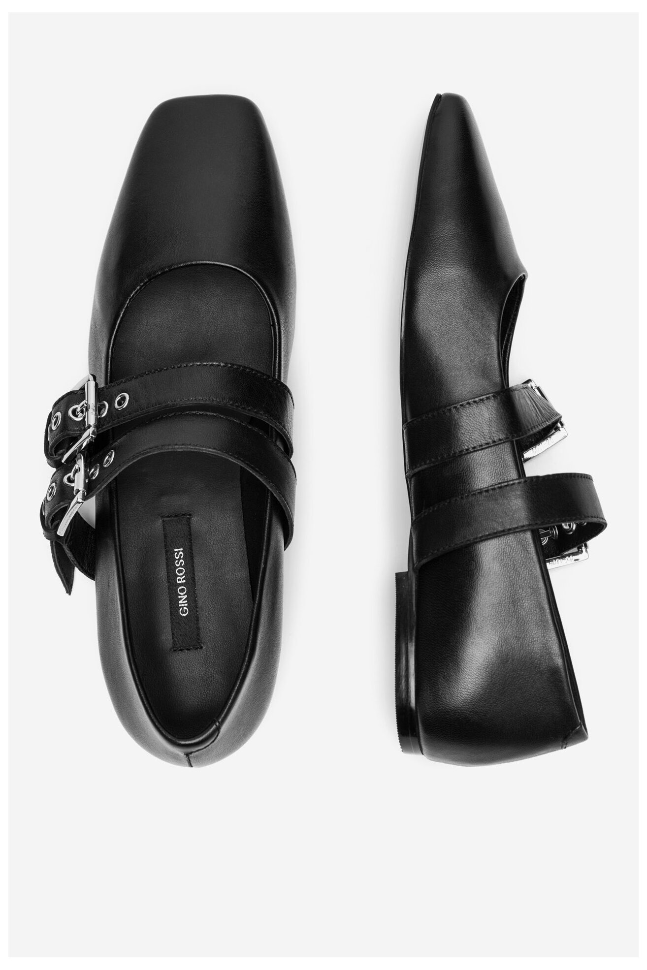 Baleriny Gino Rossi ALIYA- 116930 Czarny