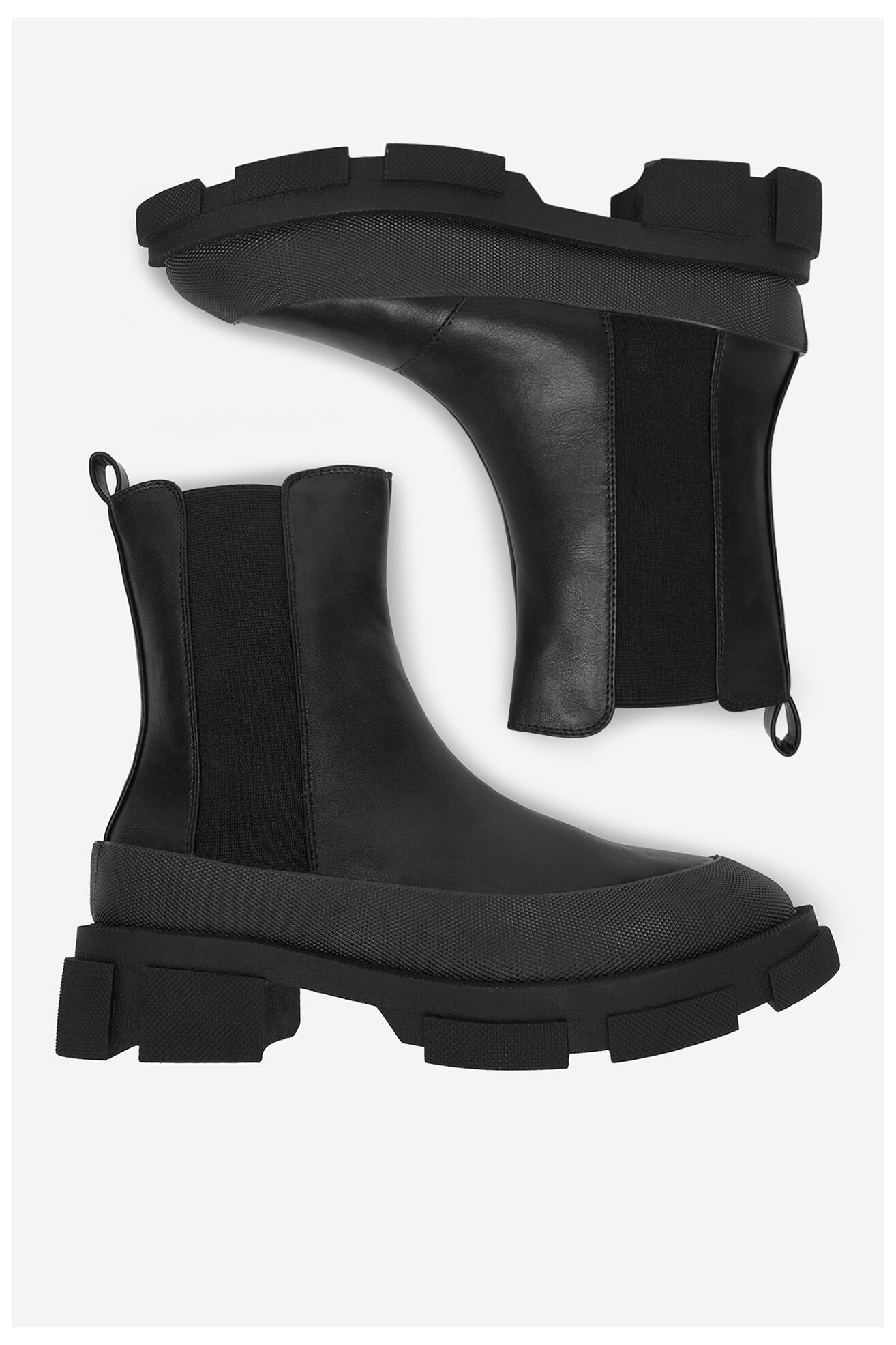 Ghete DeeZee 13059-2-BLACK PU NEGRU