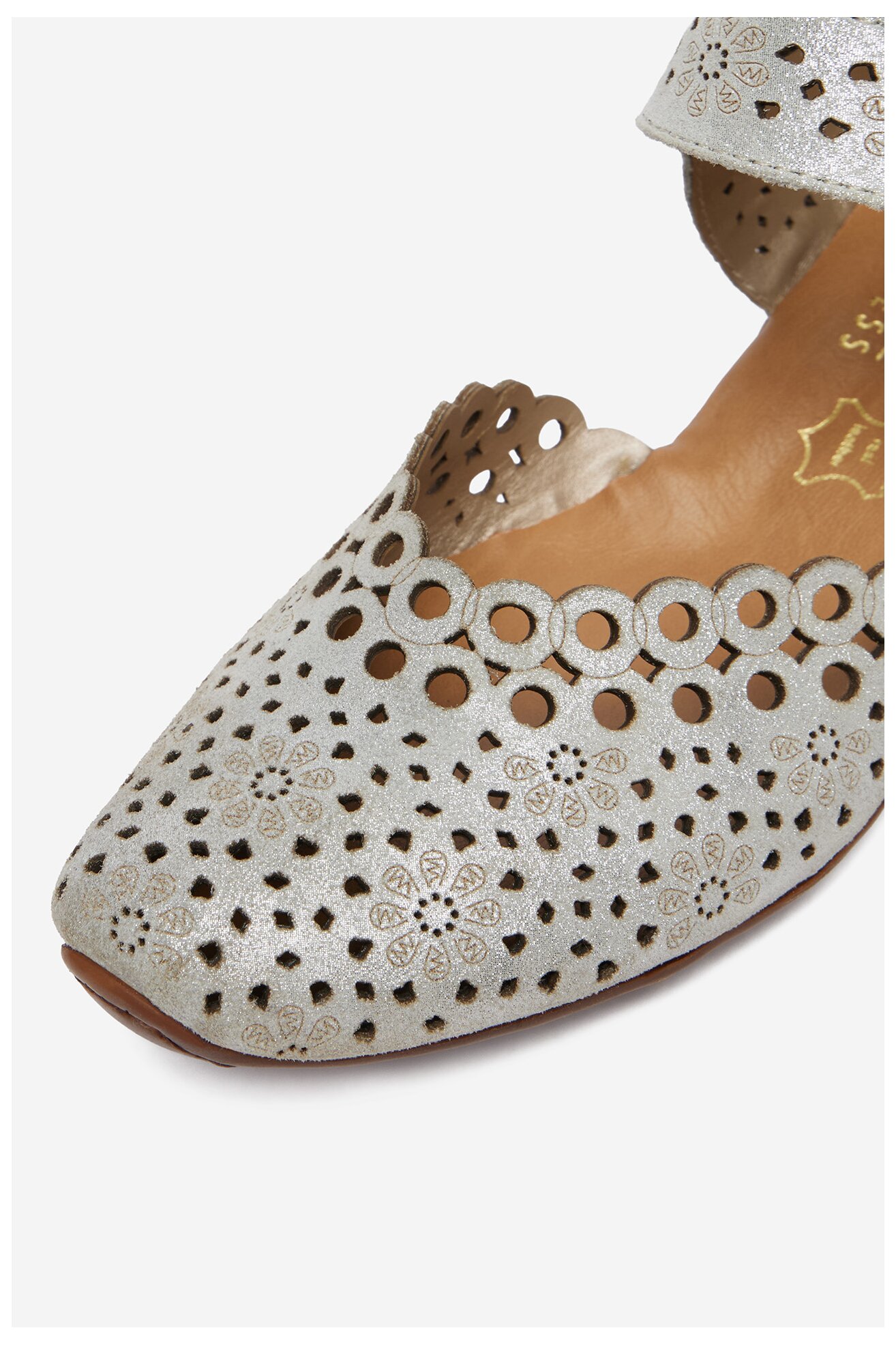 Czółenka Rieker CEO-43753-90 Srebrny