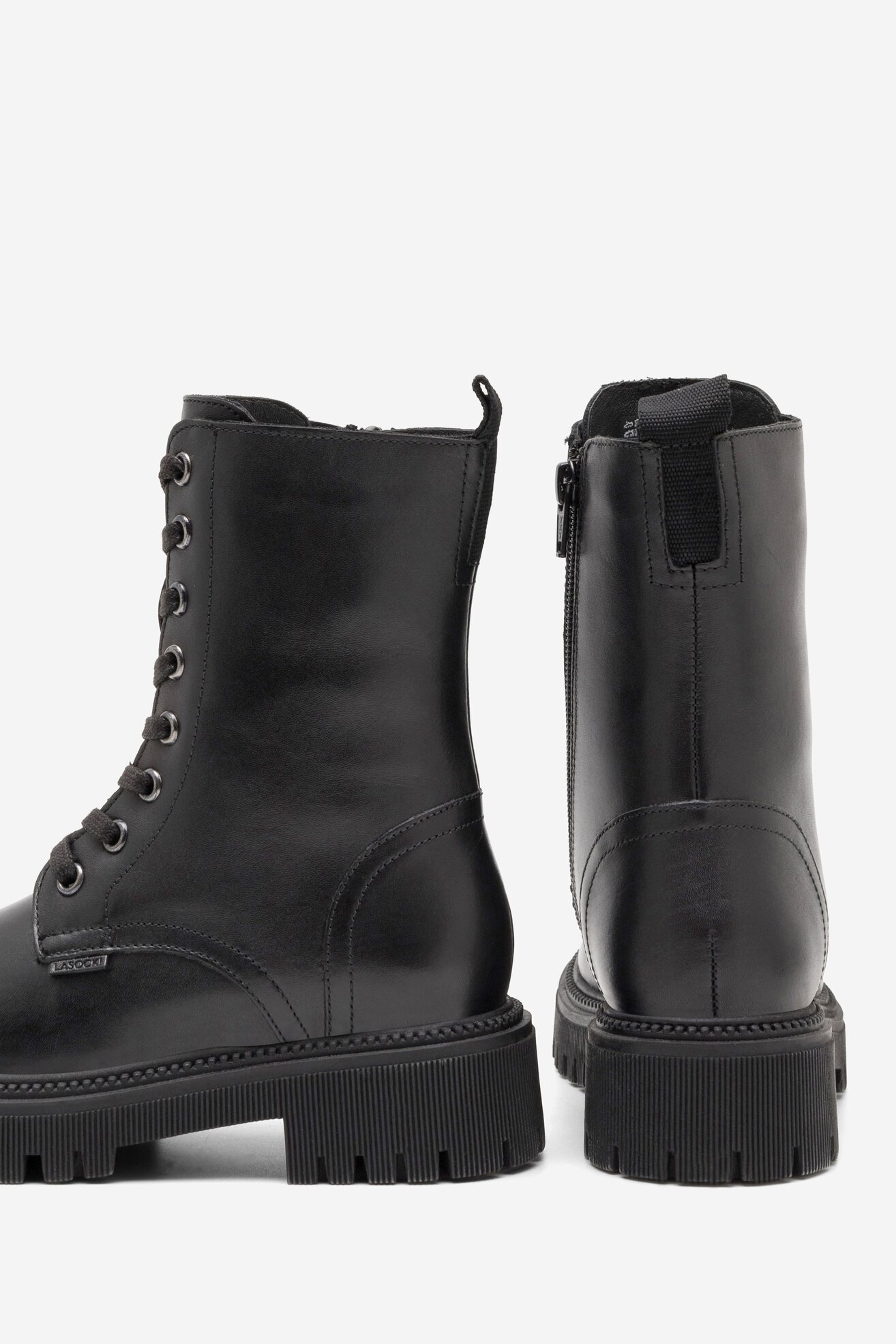 Šněrovací vyšší obuv Lasocki Young BETINA CI12-BETINA-01 ČERNÁ