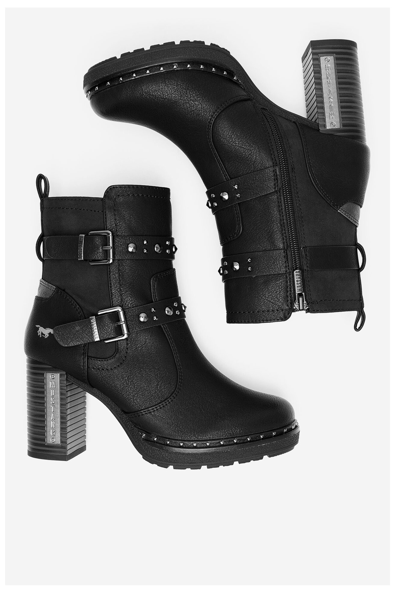 Bokacsizma Mustang 1336-512 FEKETE