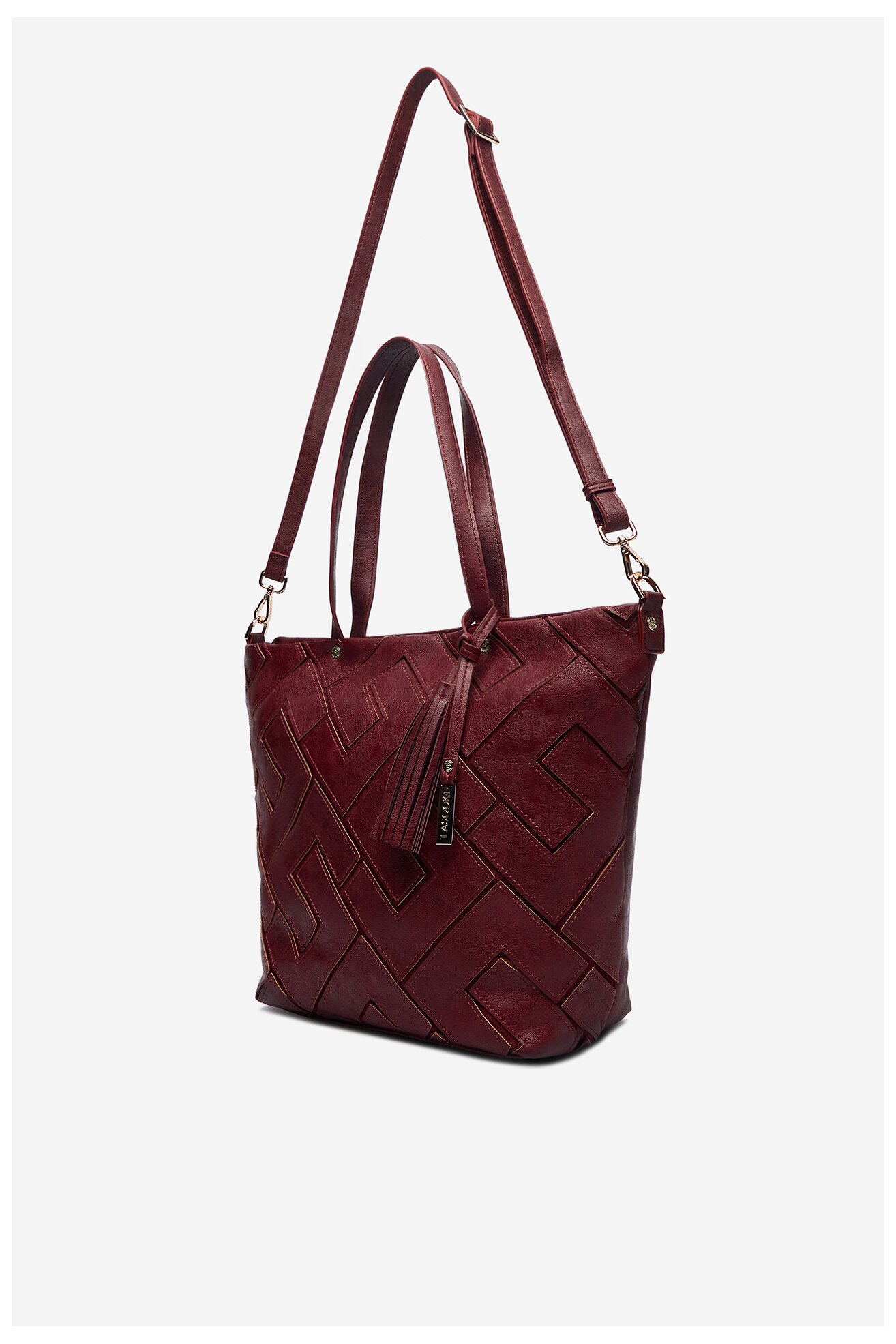 Kézitáska Lasocki C-MLP-E-025-05 BORDÓ