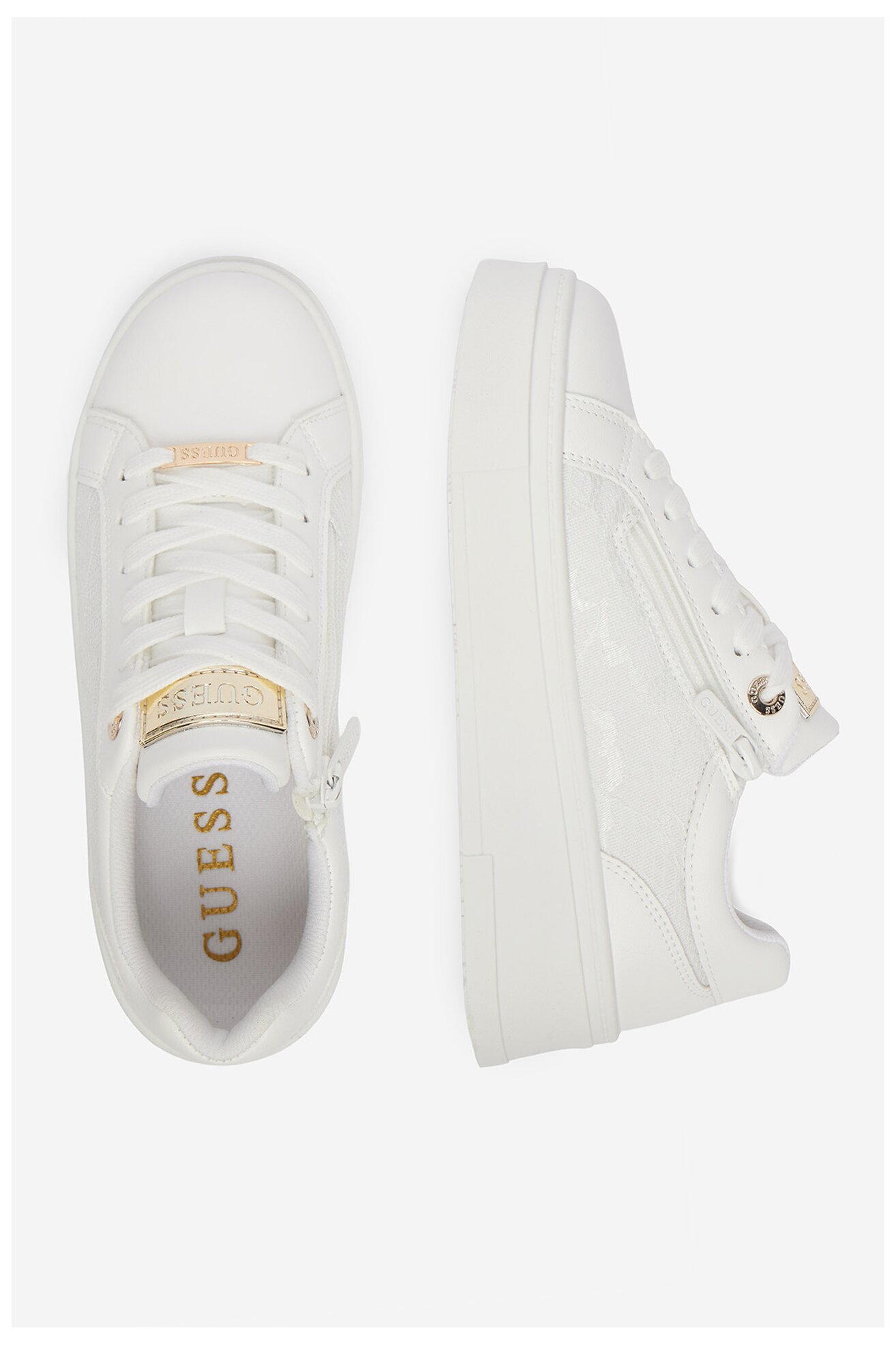 Sneakers GUESS CEO-AVO-357-018-1 Biały