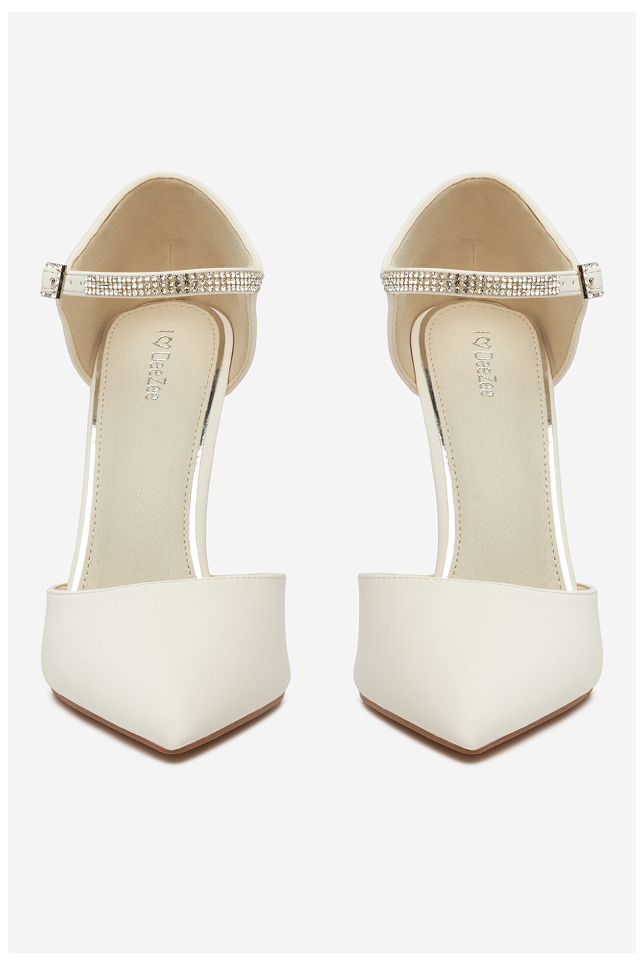 Czółenka DeeZee AJ-97503-3 Kremowy