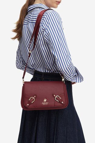 Сумка З Ремінцем Beverly Hills Polo Club CEO-BHPC-L-004-10 СВІТЛО-БОРДОВИЙ