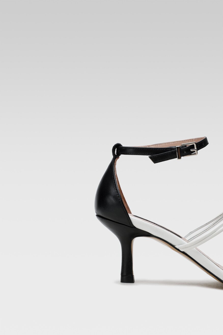 
                Gino Rossi - Skórzane sandały czarne - 5904248393946