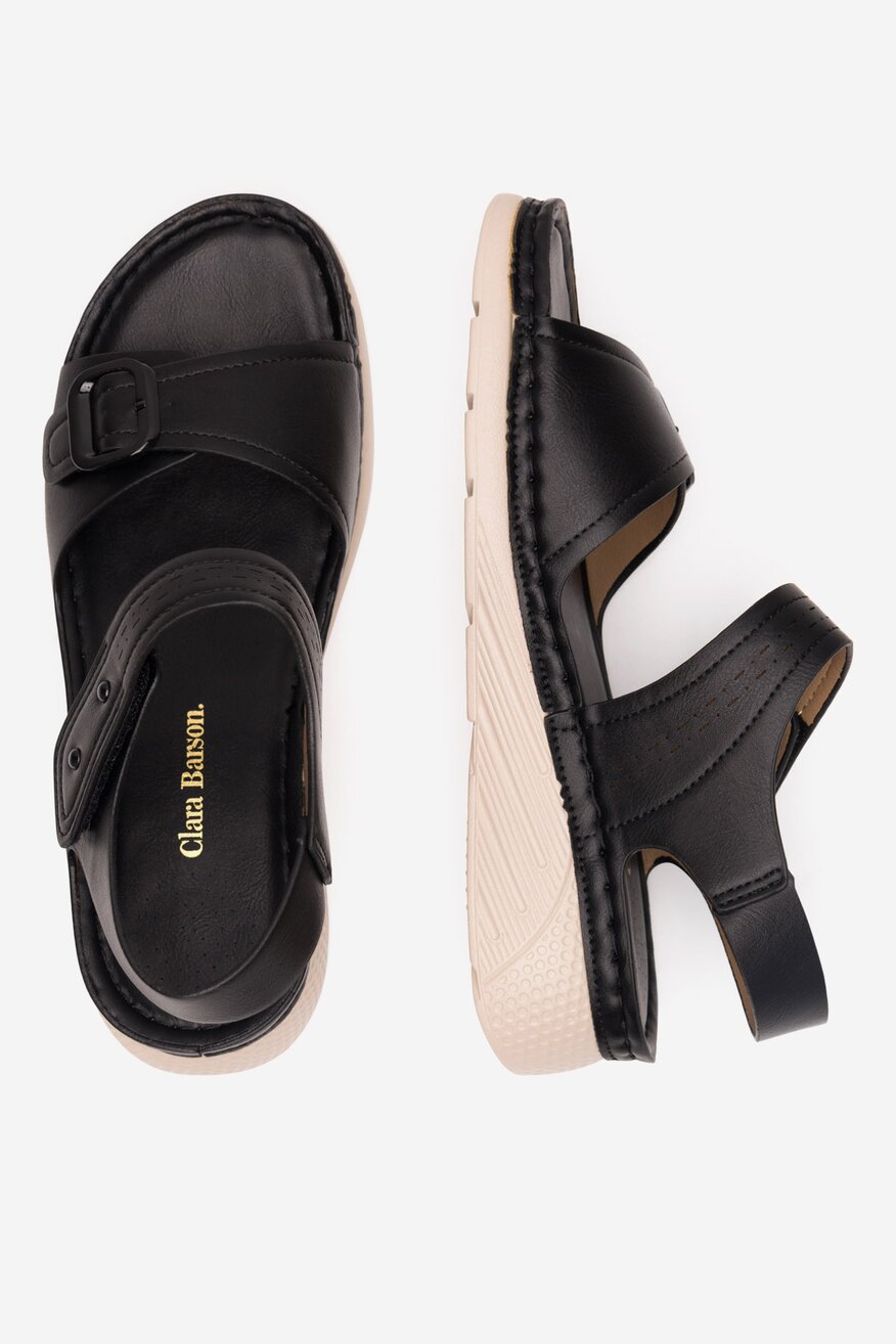 
                Clara Barson - Sandały na koturnie - 5905588632788